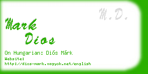 mark dios business card